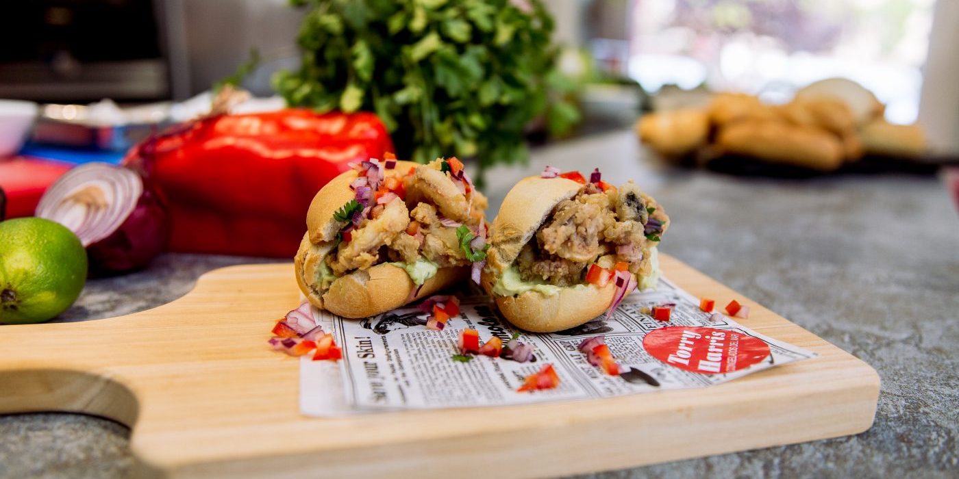 bocadillos de calamares rebozados Bocadillos de calamares rebozados