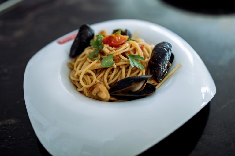 espaguetis con sepia