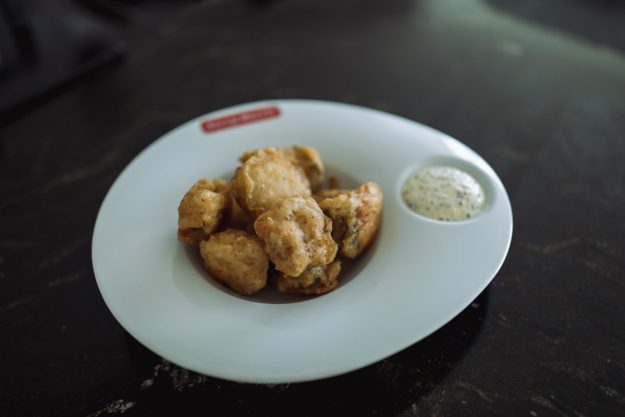 fritura de bacalao adobado