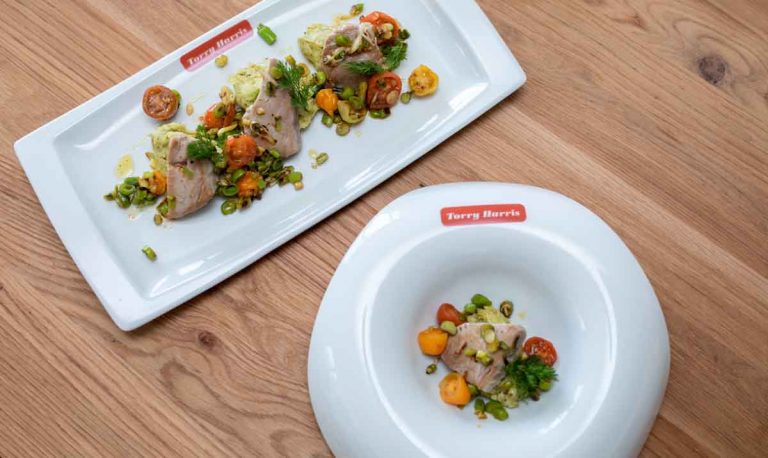 tacos de atún con pesto torry harris