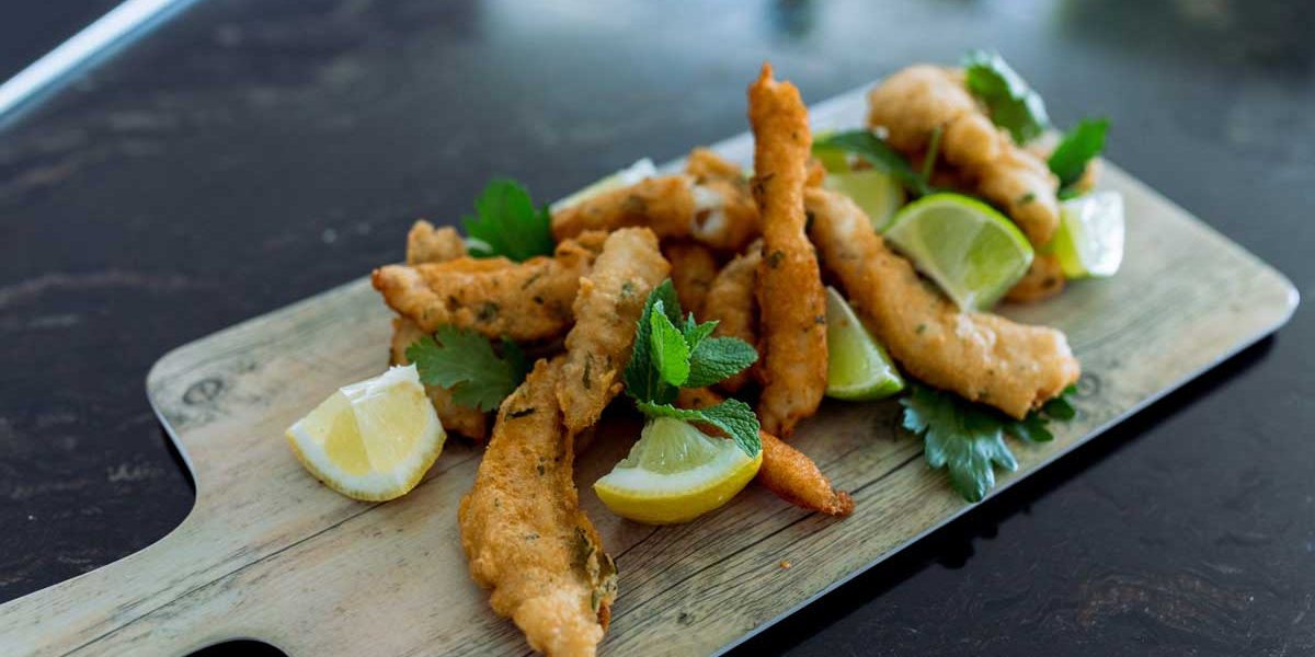 Rabas de tilapia Rabas de pescado