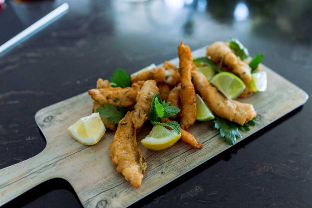 Rabas de tilapia Rabas de pescado