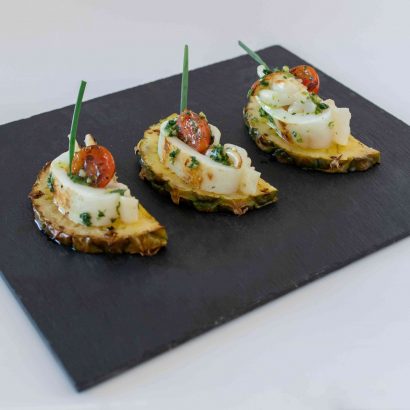 tapa veraniega con sepia