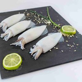 Calamar limpio congelado para hostelería