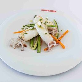 calamar limpio Torry Harris a la plancha